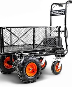 SuperHandy 48V Electric Power Wagon Utility Cart, 660 lb Load, 1000 lb Hauling Capacity