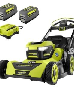 RYOBI 40v Hp brushless 21″ self-propelled AWD dual-blade mower kit