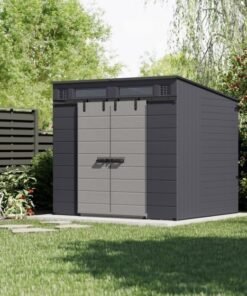 Suncast Modernist® 8 ft. x 7 ft. Dual Barn Door Storage Shed
