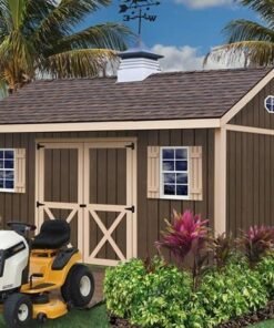 Brookfield 16×12 Wood Storage Shed Kit – ALL Pre-Cut