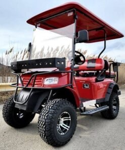 Brand New 48v Electric Golf Cart Lifted & Loaded eMACHINE – RED