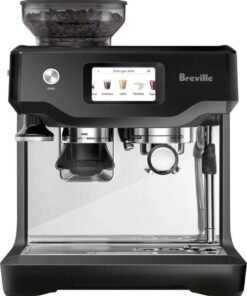 Breville – the Barista Touch Espresso Machine with 15 bars of pressure, Milk Frother and intergrated grinder – Black Truffle