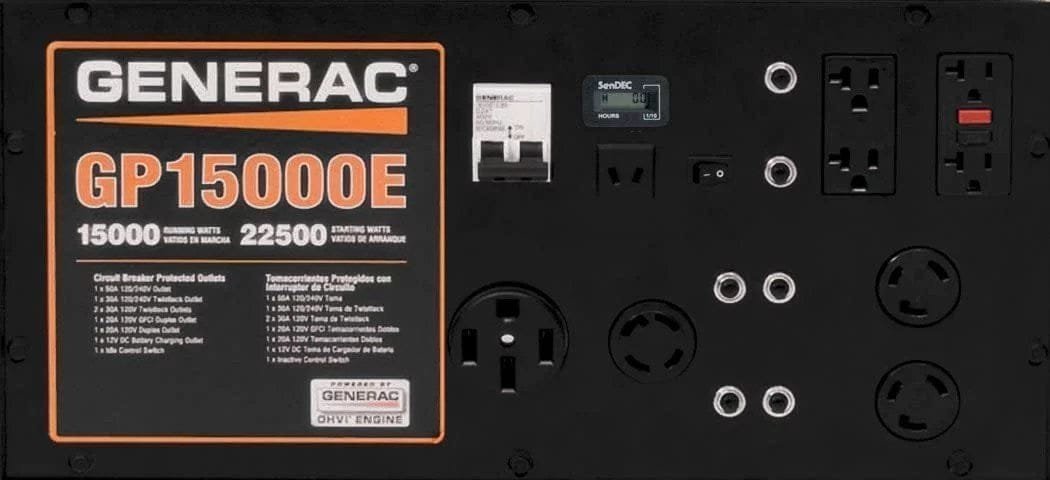Generac 5734 GP15000E 15000-Watt Electric Start Portable Generator - Image 3