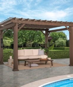 Backyard Discovery Steel Traditional Pergola 12 ft. x 10 ft.