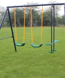 Durable Metal Swing Set with Glider – Perfect Outdoor Play for Kids